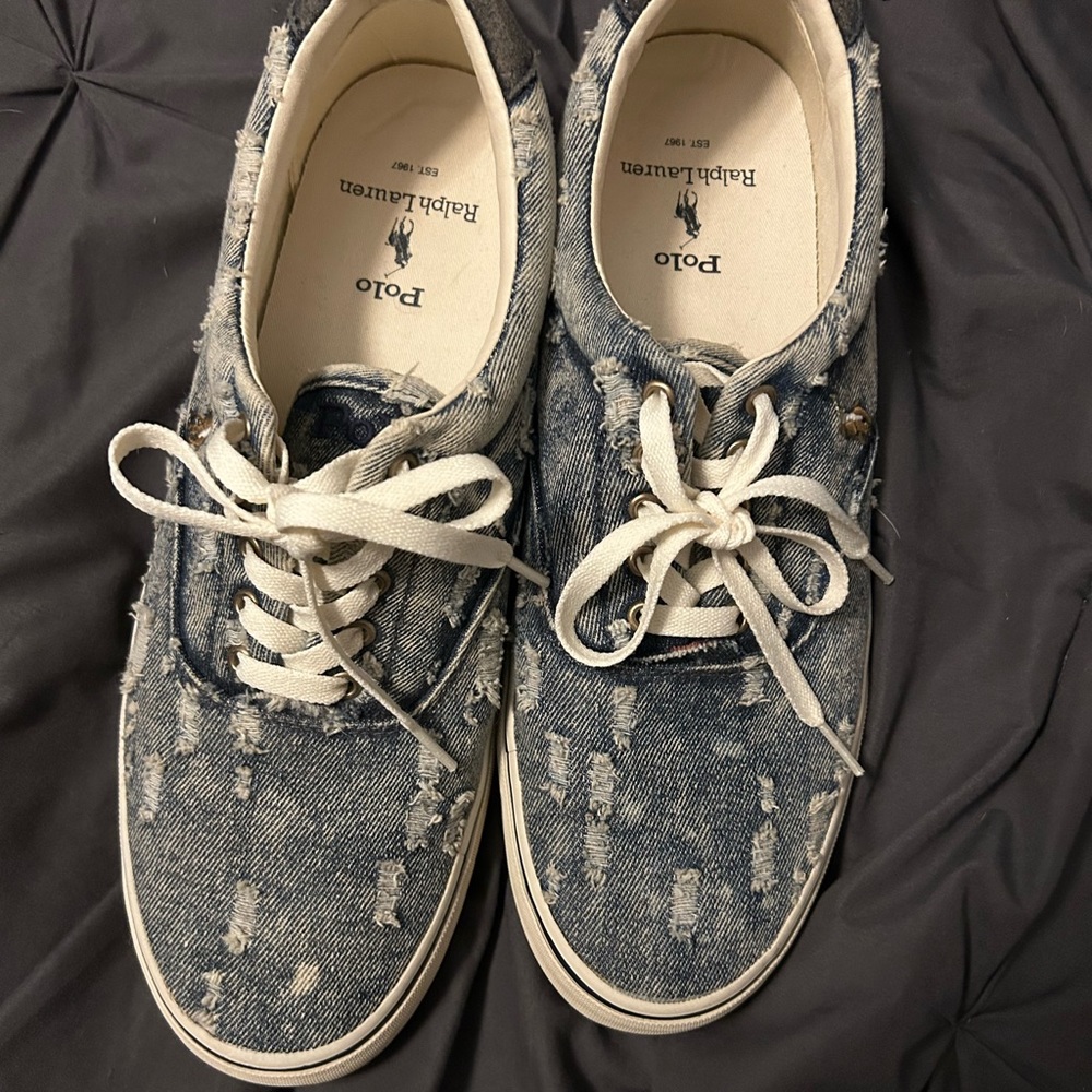 Polo Ralph Lauren torn jeans shoes